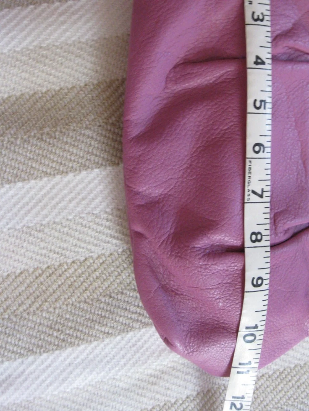 B. Makowsky purple leather crossbody handbag